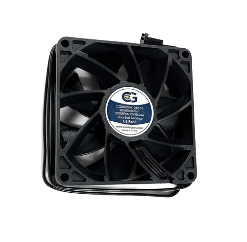 Miniatura 11 de Coolerguys Rodamiento de bolas 12v 3pin ventilador (alta velocidad, 3.150x0.984 in)