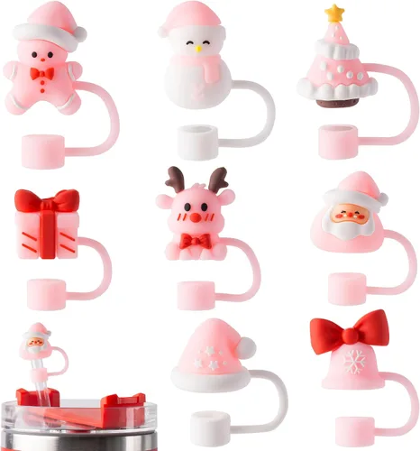 Miniatura 12 de 6 piezas de tapas de popote mágicas de silicona para taza Stanley de 30 y 40 oz, tapas reutilizables para popotes para accesorios de taza Stanley