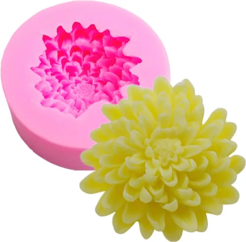 Miniatura 21 de Molde de Silicona para Fondant de Flores Rosas 3D Molde de Chocolate Dulces Pastel Decoración Molde Jabón Molde Vela Molde Resina Arcilla Horneado