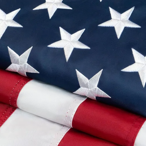 Miniatura 8 de TOPFLAGS Bandera de Estados Unidos bordada de nailon de 12 x 18 pulgadas para exteriores con 2 ojales de latón resistente, 250 aniversario