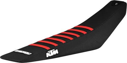 Miniatura 3 de Enjoy Mfg Funda de asiento - Compatible con KTM 2023 SX-SXF 125-450 Logo #352 (Todo Azul KTM KTM Costillas Naranja KTM Enjoy Logos)
