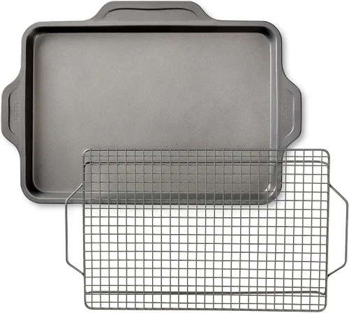 Miniatura 12 de All-Clad Pro-Release - Juego de utensilios antiadherentes para hornear, 10 piezas, aptos para horno, media hoja de 450 °F, bandeja para galletas