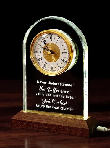 Miniatura 16 de Regalo de jubilación DEEWISH para mujeres y hombres, reloj de escritorio de cuarzo, placa de regalo, regalos para compañeros de trabajo, regalo