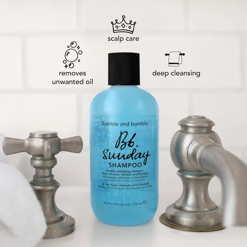 Miniatura 6 de Bumble and bumble. Sunday Weekly Clarifying Shampoo Gently Deeply Cleanses Removes Residue Excess Oil + Pollutants Scalp Care For All Curly