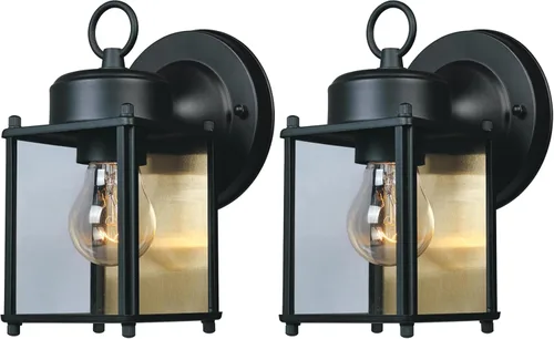 Miniatura 10 de DESIGNERS FOUNTAIN Preston Accesorio de Luz Exterior, Aplique de Pared de 8 Pulgadas para Puerta Delantera, Patio y Porche, Estaño, 1161-PW Peltre