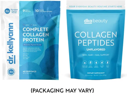 Miniatura 3 de Dr. Kellyann Péptidos de colágeno en polvo sin sabor (60 porciones) - Alimentado con pasto, apto para dieta keto y paleo, sin OMG, sin gluten, 1