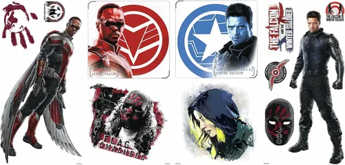 Miniatura 3 de Roommates RMK4701SCS Falcon and The Winter Soldier - Calcomanías adhesivas