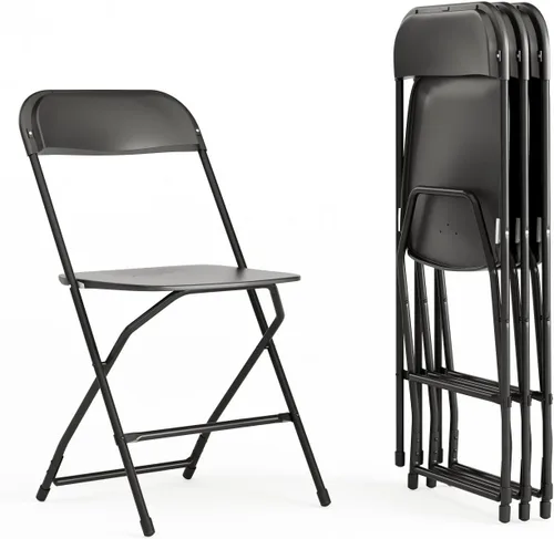 Miniatura 49 de Flash Furniture Hercules Series Silla plegable de plástico, color rojo, paquete de 6, capacidad de peso de 650 libras, cómoda silla para eventos