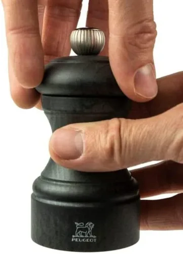 Miniatura 4 de Molinillo de sal manual de madera, colección grafito, 10 cm - 4