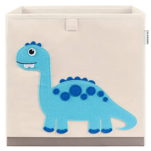 Miniatura 14 de Contenedores cúbicos plegables de tela para guardar juguetes de animales/Caja/Organizador para niños, 13 pulgadas (Tucán)