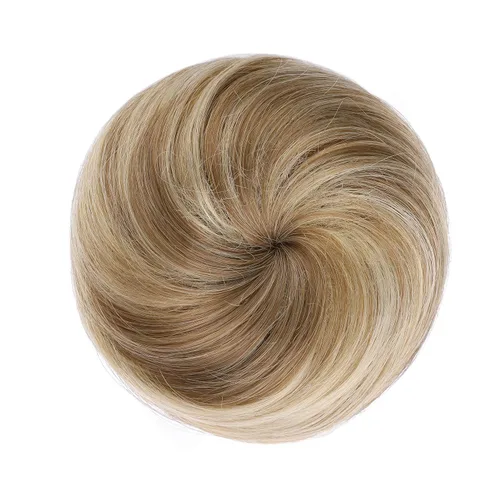 Miniatura 25 de Onedor Extensión de Cabello Fibra Sintética Chignon Donut Moño Peluca (10)