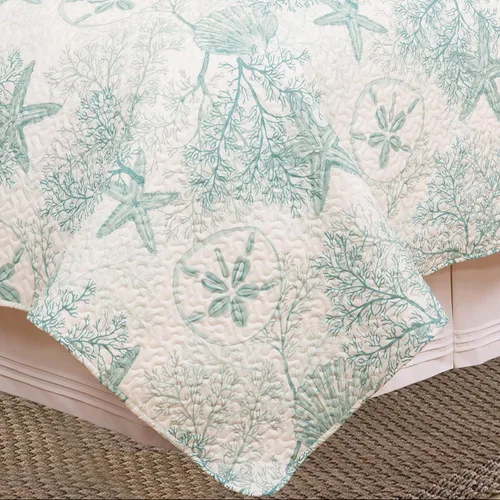 Miniatura 5 de C&F Home Ocean Treasures - Juego de edredón de 2 piezas tamaño individual, versátil para verano, náutico, costero, playa, casa, reversible, lavable