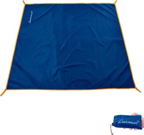Miniatura 13 de Clostnature Huella de Tienda de Campaña - Lona Impermeable para Camping, Protector de Suelo de Tienda Resistente, Alfombrilla Ultraligera para Negro