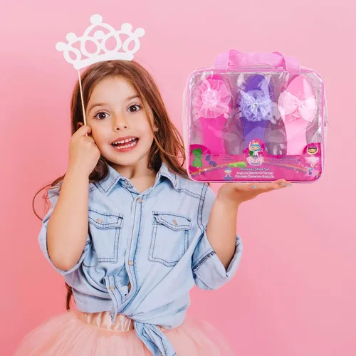 Miniatura 5 de 3 Pack Dress Up Kids Royalty Heels - Pretend Play High Heels for Kids, Princess Play Dress Shoes - Toddler Size 7-10