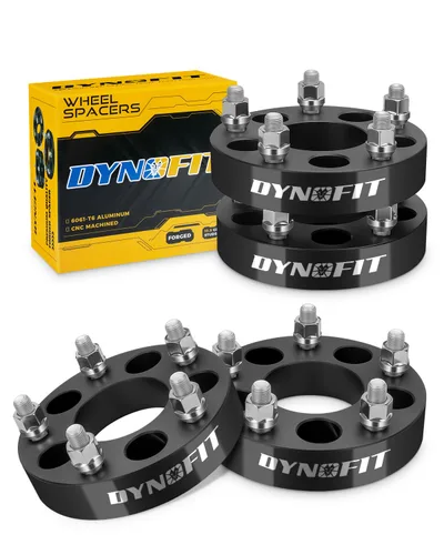 Dynofit Adaptadores de rueda de 5 x 4.5 a 5 x 5 pulgadas de 1.25 pulgadas, 4 piezas para ruedas Jeep Jk Wk Wj Xk en Tj Yj Kk Xj Mj Kj Zj,