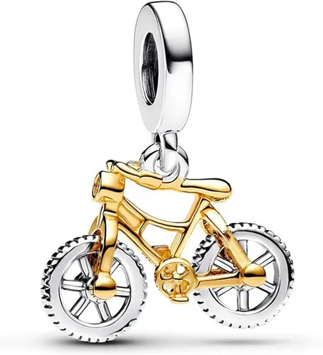 Miniatura 124 de Dijes de plata de ley 925 con diseño de oso dorado para mujer, pulseras y collares, regalos para familiares y amigos, 3 piezas/paquete