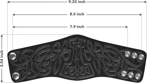 Miniatura 7 de Brazaletes de Cuero 100% Auténtico Hechos a Mano - Guante de Muñeca - Pulseras de Cuero Reales - Brazaletes de Armadura de Cosplay Vikingo