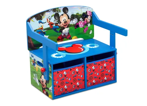 Miniatura 10 de Delta Children - Banco de actividades convertible para niños, con certificado Greenguard Gold, Mickey Mouse de Disney