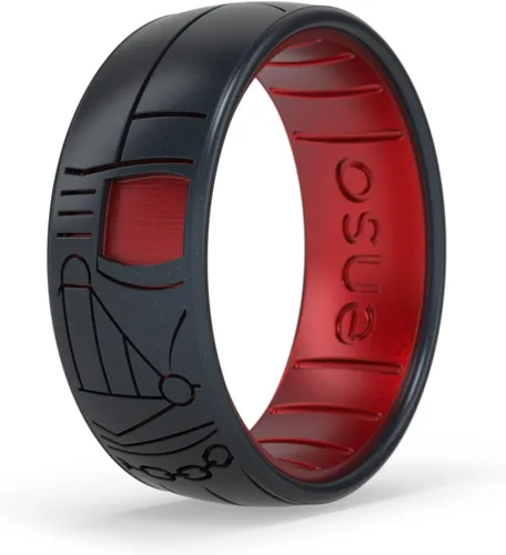 Miniatura 14 de Enso Rings Anillo de boda de silicona – Diseños grabados de Star Wars – Ajuste cómodo – Hecho en Estados Unidos – Ideal para uso activo