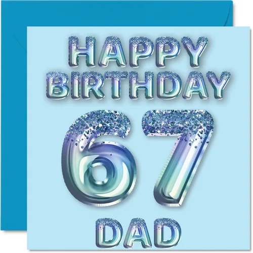 Miniatura 142 de Stuff4 Tarjeta de primer cumpleaños para niños, globo de fiesta con purpurina azul, tarjetas de feliz cumpleaños para niño de 1 año, nieto, hijo, 57