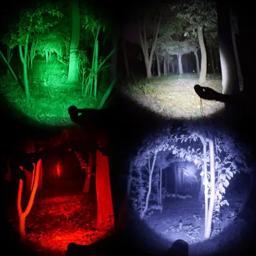 Miniatura 3 de Módulo de luz roja original luz verde luz blanca IR850 LED para linternas de caza KL41Plus (módulo de luz LED verde)