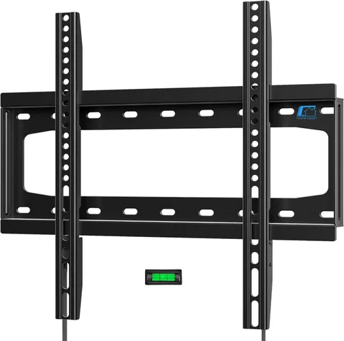 HOME VISION Soporte de pared para TV fijo para la mayoría de televisores planos/curvados de 26-65 pulgadas con VESA máx. 400x400mm hasta 99 libras,