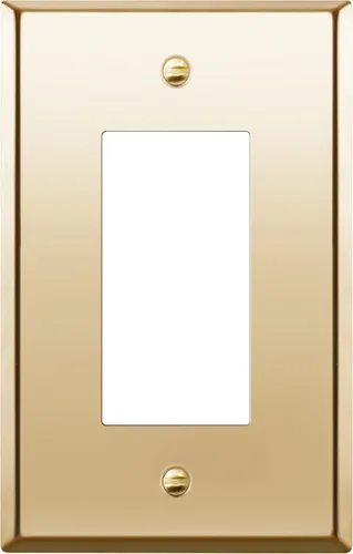 Miniatura 22 de ENERLITES Placa decorativa de pared metálica para interruptor o tomacorriente, cubierta de tomacorriente de acero inoxidable, resistente a