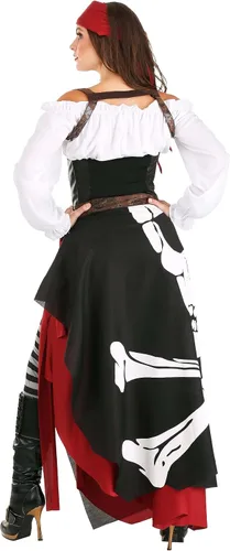 Miniatura 4 de Disfraz de pirata para mujer con la bandera de Jolly Roger