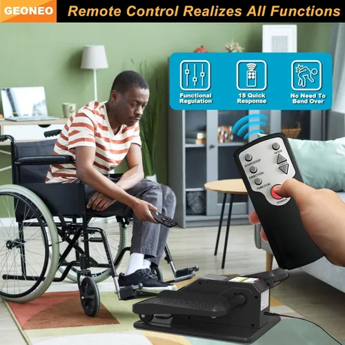 Miniatura 5 de Under Desk Elliptical Machine, Electric Elliptical Leg Exerciser for Senior, Quiet and Compact Electric Seated Pedal Exerciser for Home with