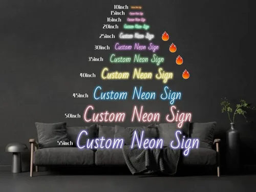 Miniatura 8 de Letreros de neón personalizados, 3 líneas de luz LED de neón, letrero personalizable para decoración de pared, boda, fiesta de cumpleaños