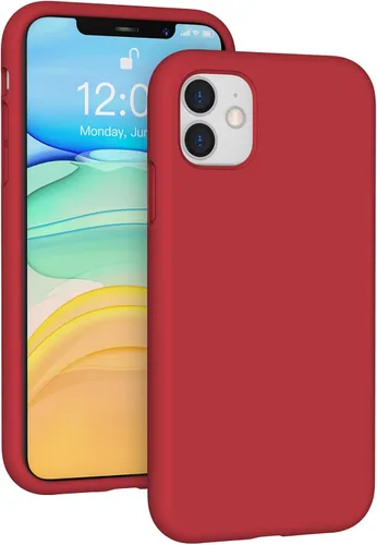 Miniatura 191 de Funda de silicona líquida compatible con iPhone 11 (6.1 pulgadas), cubierta de goma de gel de protección completa con forro de microfibra suave
