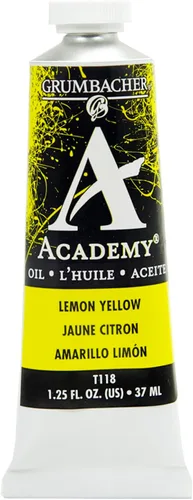 Miniatura 7 de Grumbacher Academy Pintura al óleo, 1.3 fl oz/1.25 oz, tono pálido amarillo cadmio
