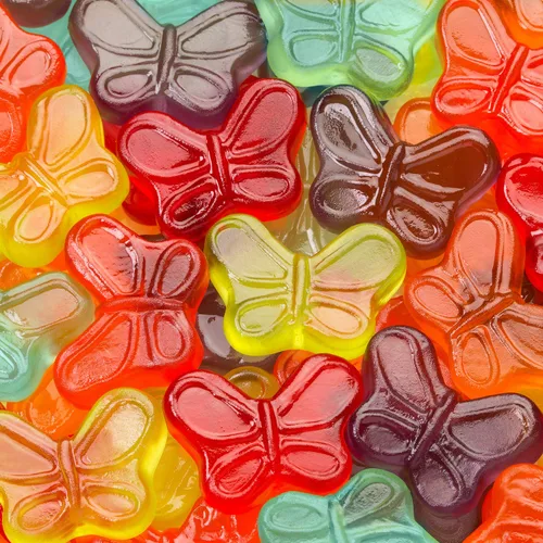 Miniatura 3 de Albanese World's Best Mini Gummi Butterflies, las mejores gomitas mini con forma de mariposa del mundo, bolsa de 7.5 oz