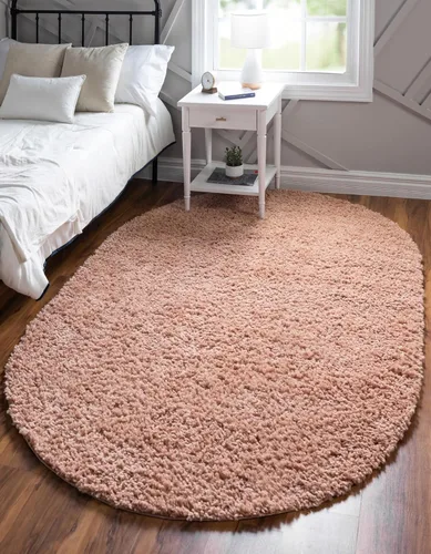 Miniatura 99 de Unique Loom Davos Shag Collection - Alfombra de área, color liso (4 pies 1 pulgada x 6 pies 1 pulgada, rectangular, color pimienta)