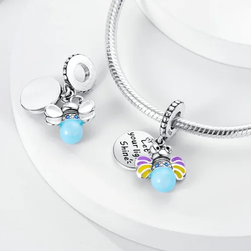 Miniatura 4 de Hapour Abalorios de plata de ley 925 aptos para pulseras de dije, dije de corazón de sol para mascotas, pulsera y collar, cuentas de joyería