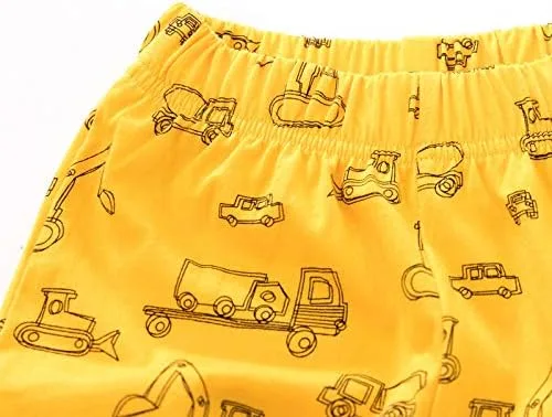 Miniatura 6 de Pijamas para niños, 100% algodón, 2 piezas, manga corta, conjunto de ropa de dormir de verano para niños, 3t-10t