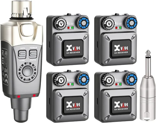Miniatura 11 de Sistema de monitor intrauditivo inalámbrico Xvive U4R2 con 2 receptores