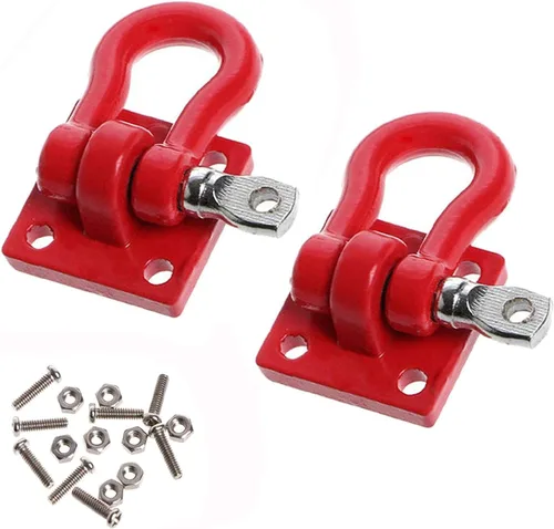 Miniatura 5 de ShareGoo - Mini gancho y cadena de metal para remolque compatible con 1/10 RC4WD D90 Axial SCX10 RC Crawler Car Truck