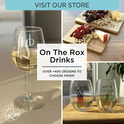Miniatura 8 de On The Rox Regalos de 50 cumpleaños para mujeres y hombres – 14 onzas vintage 1974 50 años regalos para mujeres – Copa de vino sin tallo apta