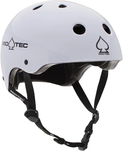 Pro-Tec Classic - Casco para patinar certificado Blanco satinado