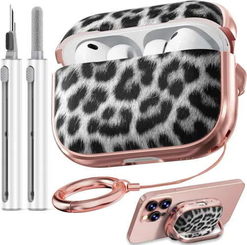 Miniatura 60 de Inesore Funda para AirPods Pro 3 2025 con cerradura, funda transparente floral para mujeres, compatible con Apple Airpods Pro de 3ª