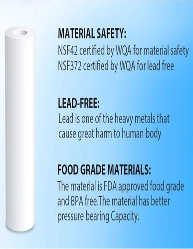 Miniatura 3 de CFS Cartuchos de filtro de agua para sedimentos compatibles con los modelos 9534-40 y EC110 - Filtro de repuesto de 1 micra para toda la casa