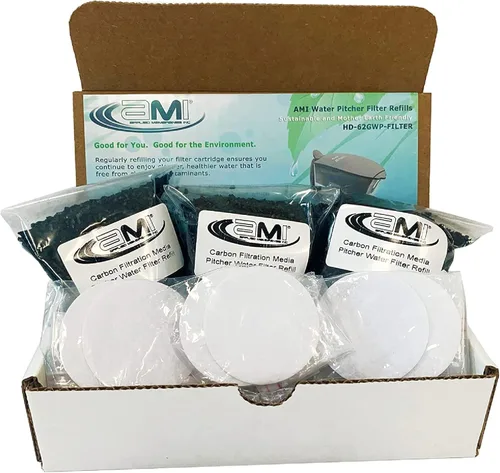 APPLIED MEMBRANES INC. Recambios de filtro para jarra de agua, filtros de repuesto para HD-62GWP, paquete de 3