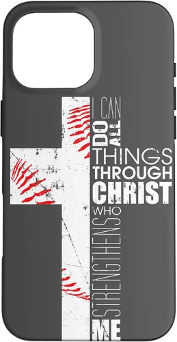 Miniatura 19 de Baseball Phone Case Christian Bible Verse Philippians 4:13 Case for iPhone 17