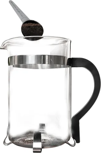 Miniatura 2 de Primula, prensa francesa clásica para 8 tazas de café, con manija negra, Transparente