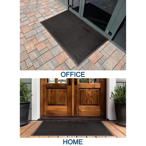 Miniatura 3 de Alfombrilla de entrada de goma de alta resistencia para áreas exteriores de Durable Corporation., 36" x 72", Negro, 1