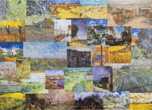 Miniatura 7 de Rompecabezas prémium de 1000 piezas de Paul Cezanne para adultos, sin reflejos, suave al tacto, fabricado en Estados Unidos, ideas de regalo