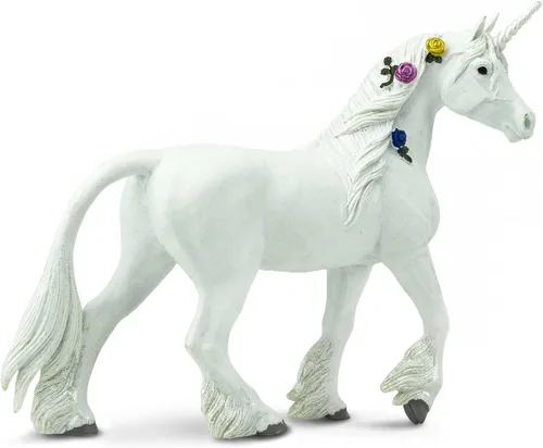 Safari Ltd. Figura de unicornio mítico – Figura realista de PVC con temática de fantasía pintada a mano de 5.5 pulgadas – Juguete educativo para