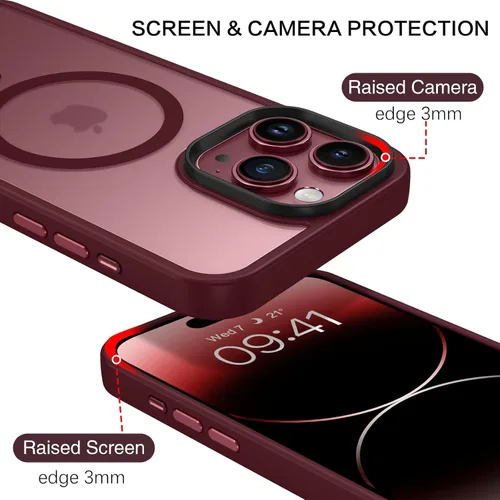 Miniatura 6 de BENTOBEN Funda protectora para iPhone 15 Pro Max, translúcida mate, delgada, a prueba de golpes, para mujeres y hombres, para iPhone 15 Pro Max