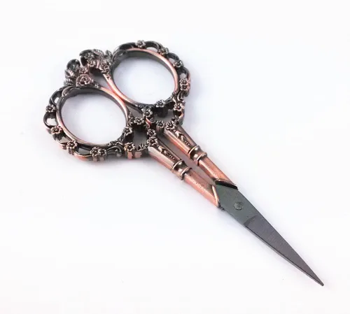 Miniatura 3 de Yueton - Tijeras de bordado de costura estilo europeo vintage (cobre)